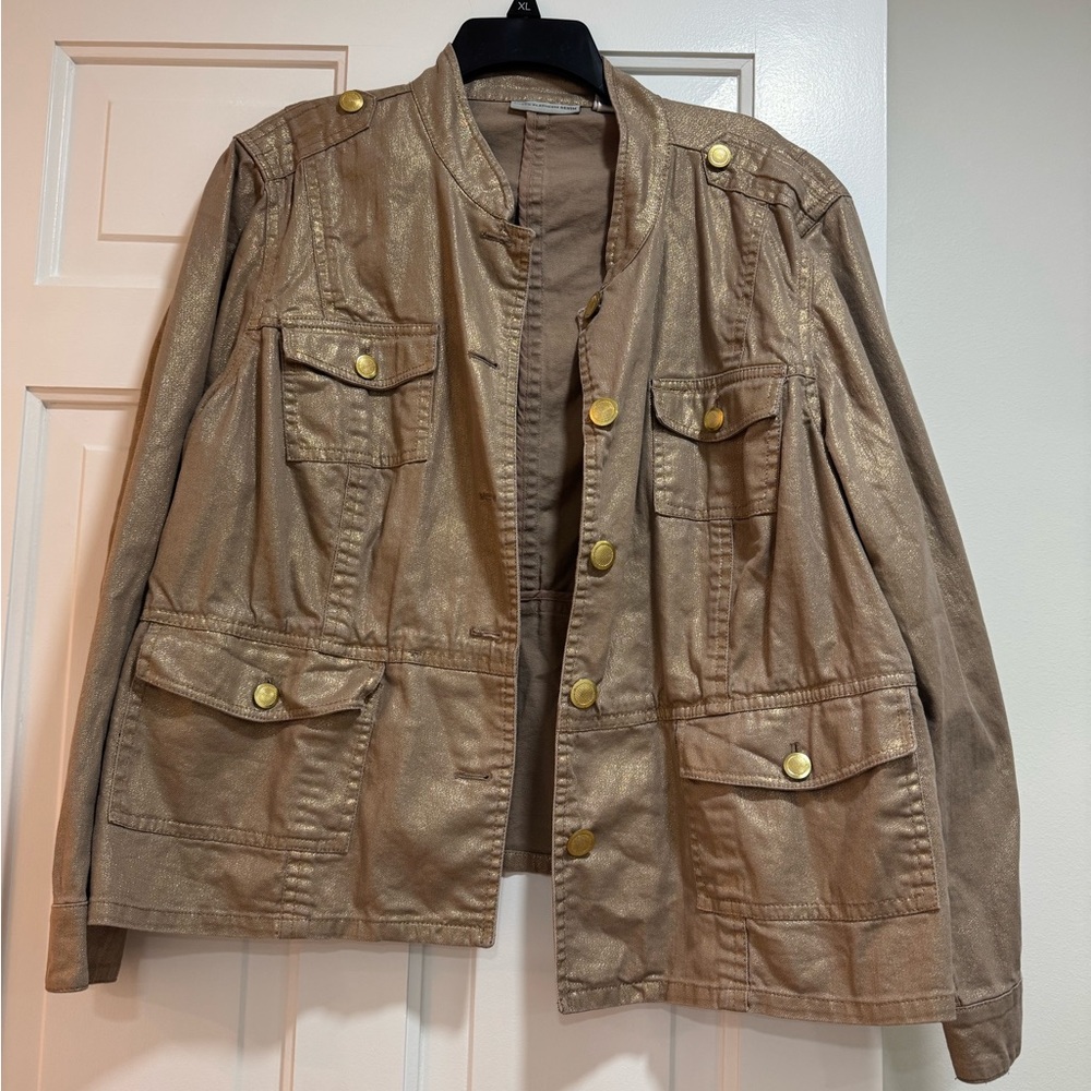 Chicos platinum denim size 2